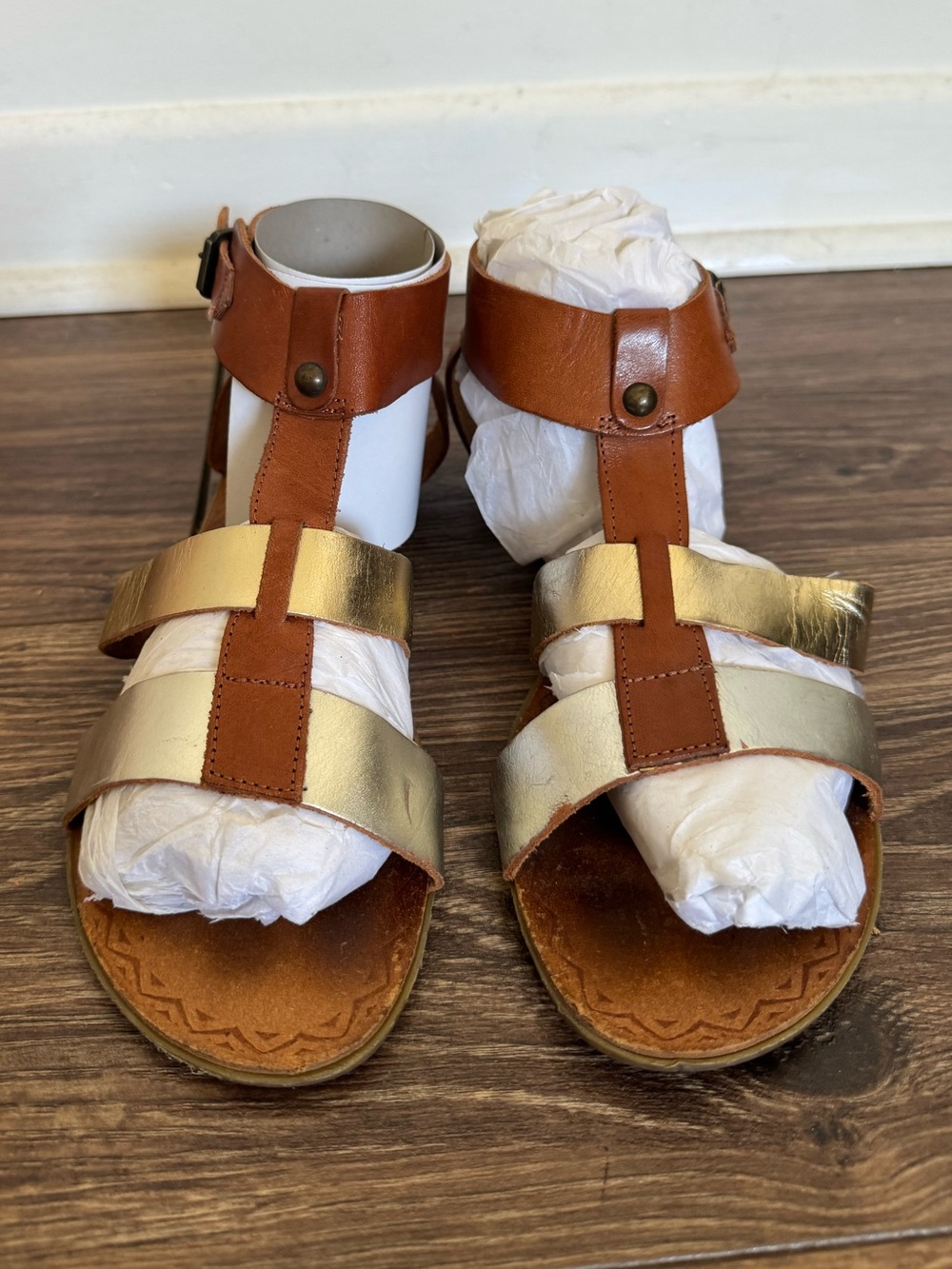 Mariella Italian Leather Strappy Sandals EU 40 / Size 9